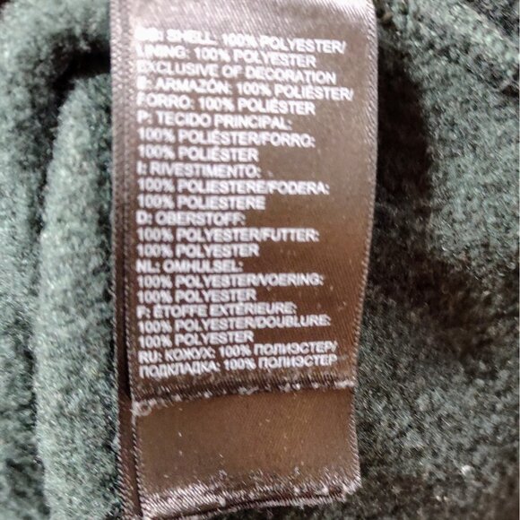 The North Face Full Zip Sweater Green Womens Size Medium Zip Pockets - Picture 6 of 10